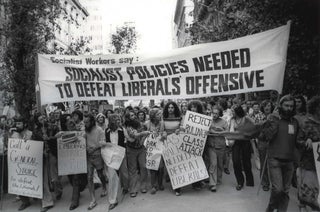 Item #CL179-96 Anti-Government Protest, Sydney. Robert McFarlane, b.1942 Aust