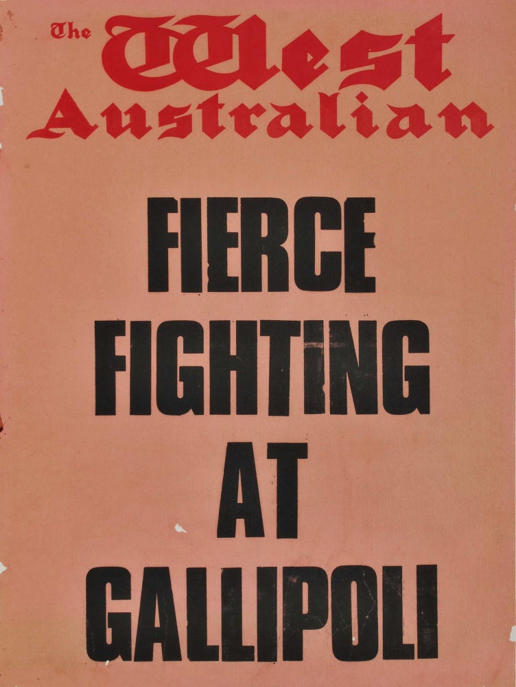 Item #CL181-120 Fierce Fighting At Gallipoli, “The West Australian” [WWI]