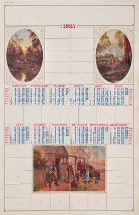 Item #CL181-139 Calendar With Australian Bush Scenes. After J. A. Turner, J H....