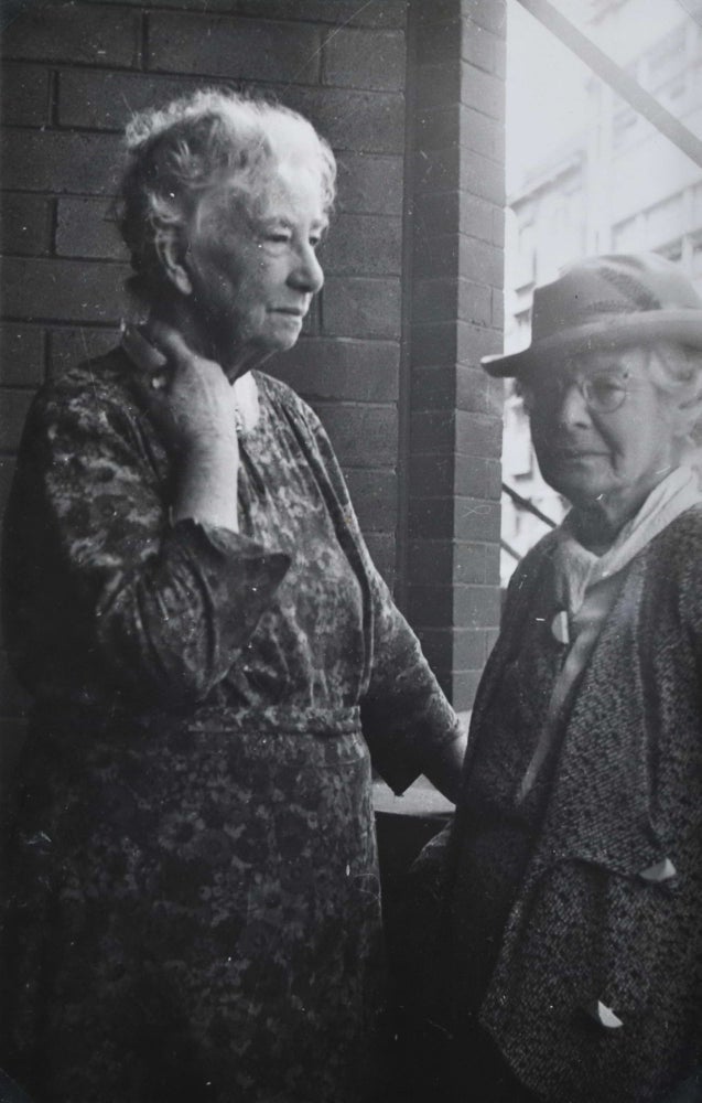 Item #CL181-161 [Dame Mary Gilmore With Artist Ethel Carrick, Kings Cross]. Joshua Smith, Aust.