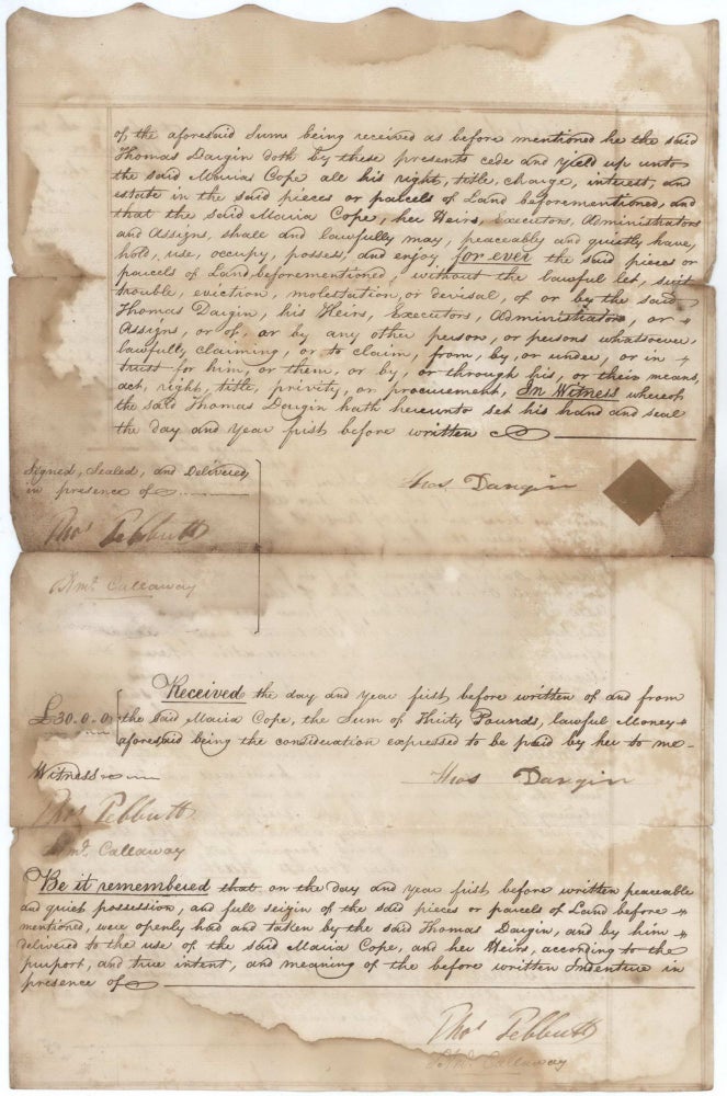 Item #CL181-20 Transfer Of Land In George And Church Streets, Windsor, NSW