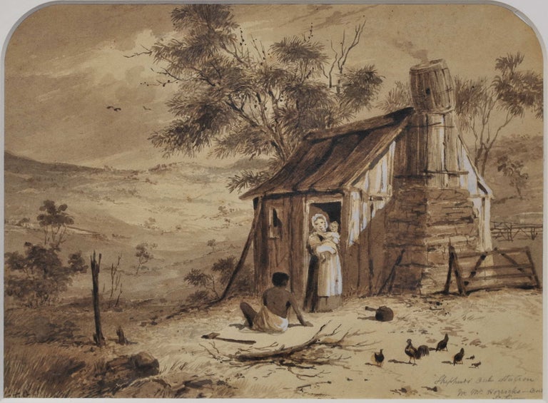 Item #CL181-35 Collection Of Drawings Depicting An Australian Homestead And Landscapes. S T. Gill, Brit./Aust.