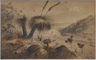Collection Of Drawings Depicting An Australian Homestead And Landscapes