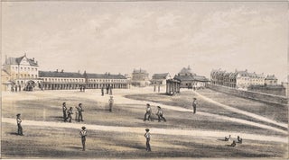 Item #CL181-38 Military Barracks, Sydney [Cricket Match]. After Charles Staniforth...