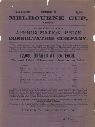 Item #CL181-79 Melbourne Cup [Sport Betting Ephemera