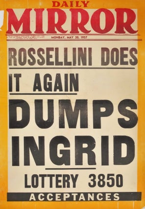 Item #CL182-116 Rossellini Does It Again, Dumps Ingrid