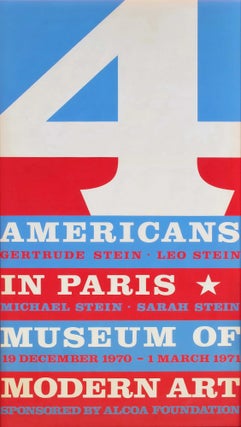 Item #CL182-134 4 Americans In Paris [The Collections Of Gertrude Stein And Her Family]....