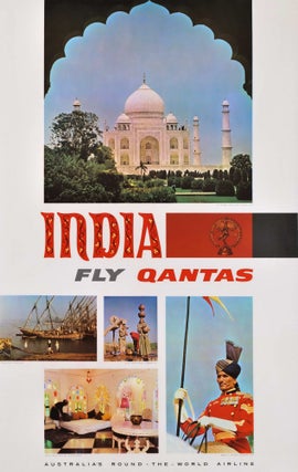 Item #CL182-136 India. Fly Qantas