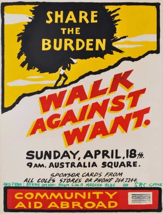 Item #CL182-167 Share The Burden. Walk Against Want