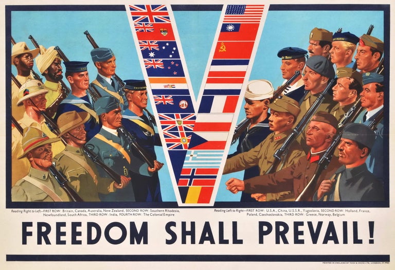 Item #CL182-68 Freedom Shall Prevail! [“V” For Victory]