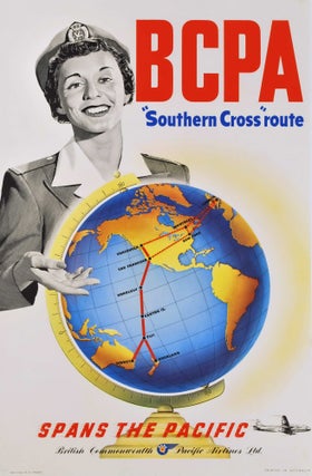 Item #CL182-82 BCPA “Southern Cross” Route Spans The Pacific