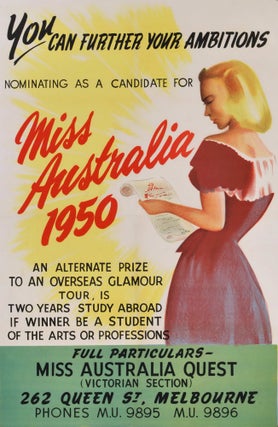 Item #CL182-86 You Can Further Your Ambitions Nominating As A Candidate For Miss Australia