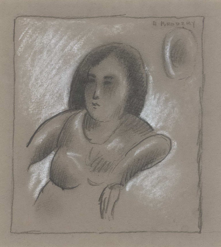 Item #CL183-10 [Woman On Subway]. Horace Brodzky, Aust.