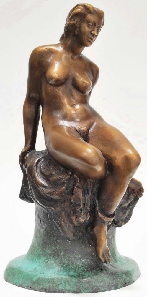 Item #CL183-100 [Seated Nude]. Norman Lindsay, Aust.