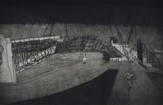 Item #CL183-142 The Night The Bridge Came Down [Old Railway Arch Bridge, North Sydney]....