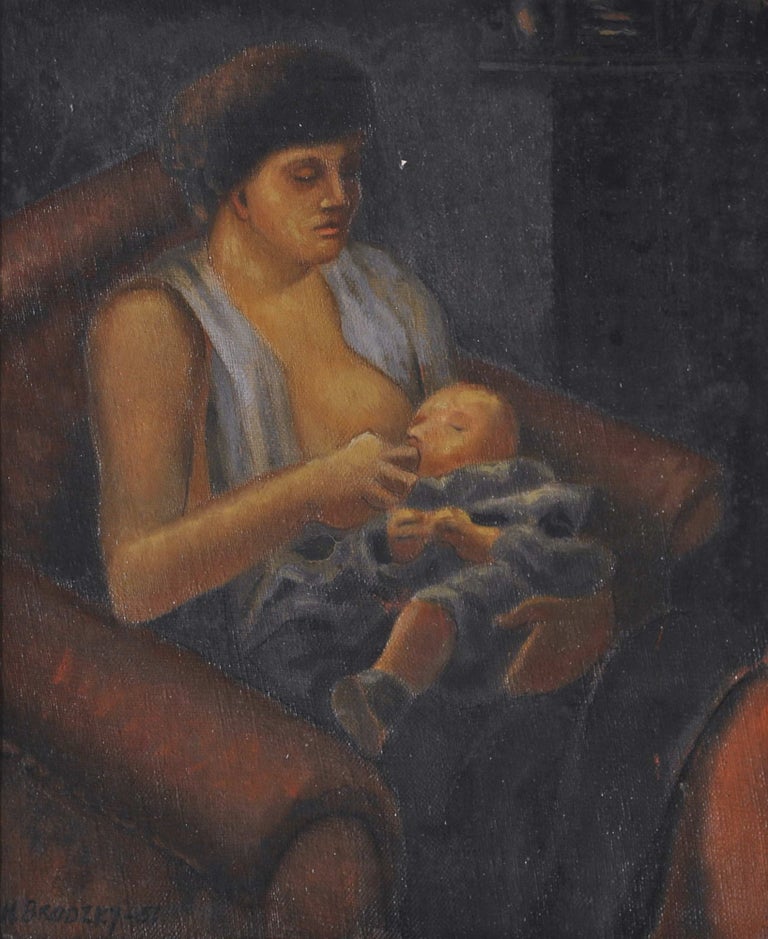 Item #CL183-15 [Woman Breastfeeding]. Horace Brodzky, Aust.