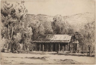 Item #CL183-172 The Old Hut. Alfred Edward Warner, Ernest, Aust