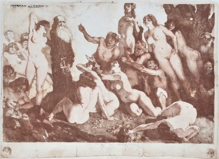 Item #CL183-99 The Temptation Of St Anthony. Norman Lindsay, Aust.
