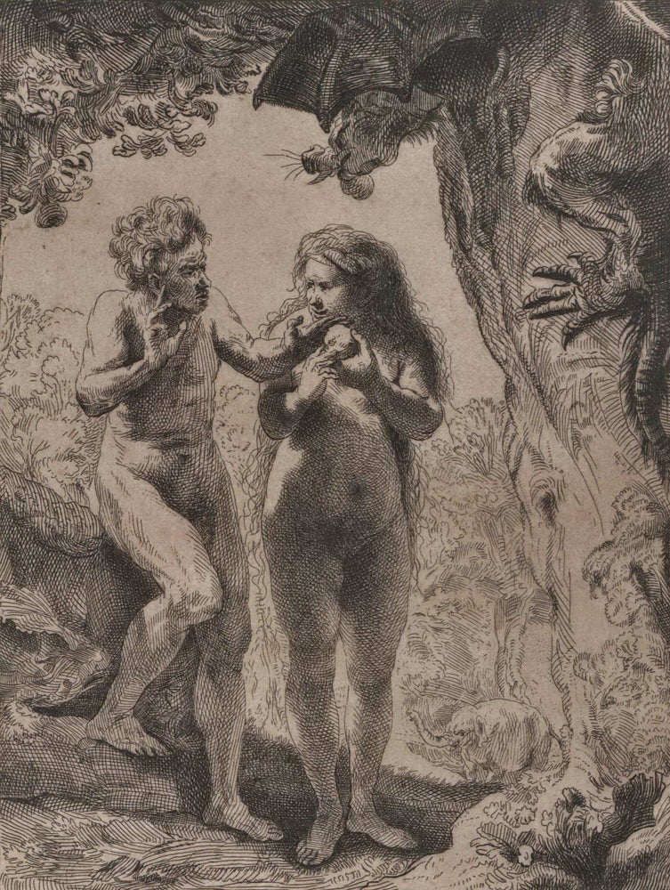 Item #CL184-10 Adam And Eve. Rembrandt, Dutch.
