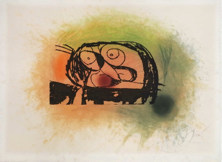 Item #CL184-119 Le Bousier (The Dung Beetle). Joan Miró, Spanish.