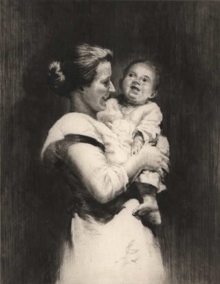 Item #CL184-162 Mother And Child. Sidney Tushingham, Brit
