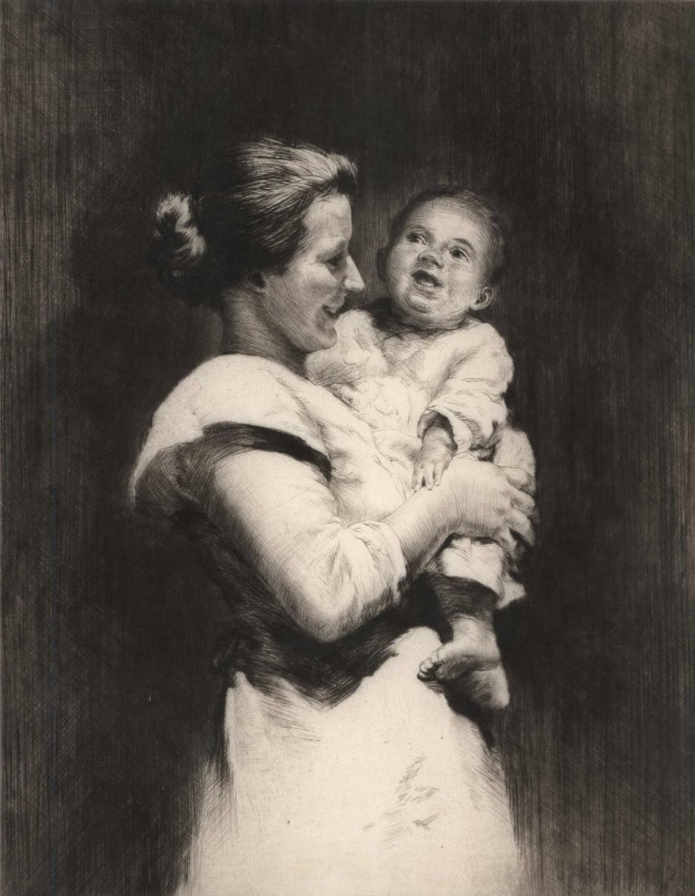 Item #CL184-162 Mother And Child. Sidney Tushingham, Brit.