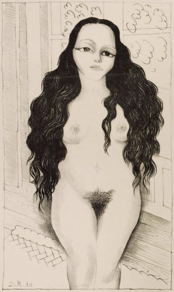 Item #CL184-173 Nude With Long Hair (Dolores Olmedo Patiño). Diego Rivera, Mexican