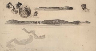 Item #CL184-23 Sketches On The Coast Survey Plate. James McNeill Whistler, Amer./Brit