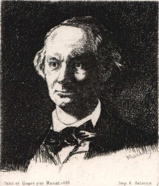 Item #CL184-29 Portrait Of Charles Baudelaire, Full Face. Edouard Manet, French
