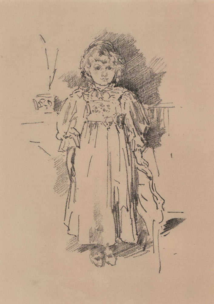Item #CL184-39 Little Evelyn. James McNeill Whistler, Amer./Brit.