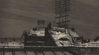 Item #CL184-41 Schneedächer Mit Telephonstand (Snowy Roofs With Telephone Lines). Richard...