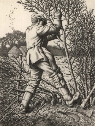 Item #CL184-43 Hedge-Laying. Stanley Anderson, British