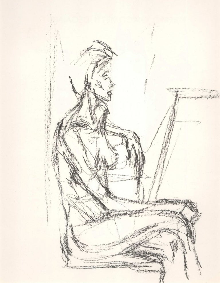Item #CL184-73 Seated Nude. Alberto Giacometti, Swiss.