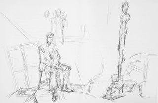 Item #CL184-75 Seated Man And Sculpture. Alberto Giacometti, Swiss