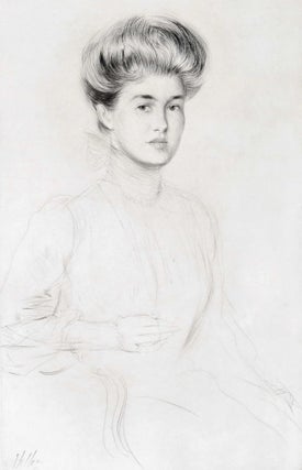 Item #CL184-82 [Portrait Of A Society Lady]. Paul Helleu, French