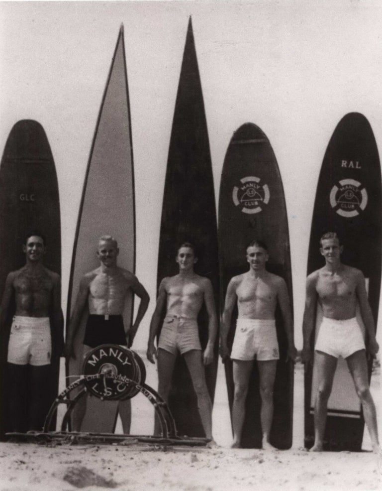 Item #CL185-117 [Boys And Boards, Manly Life Saving Club]. Ray Leighton, Australian.