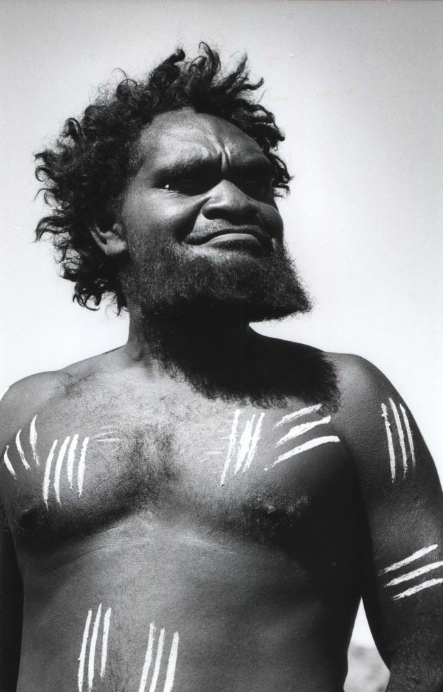 Item #CL185-134 Aborigine Decorated For Corroboree, Ernabella, South Australia. David Moore, Aust.