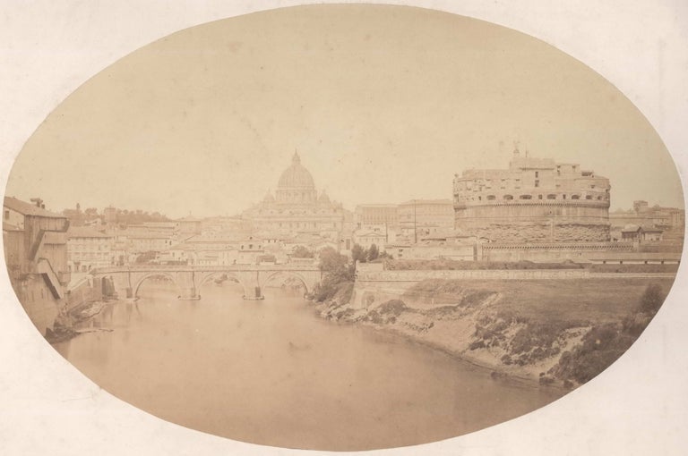Item #CL185-2 The Castle And Bridge Of Saint Angelo, With The Vatican In The Distance, Vatican City [Italy]. Robert Macpherson, Brit.