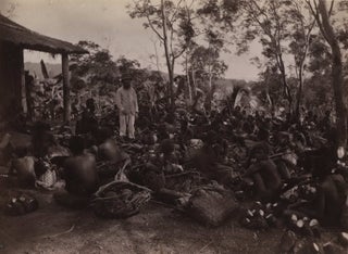 Item #CL185-21 Market Day In Ralum [Papua New Guinea, Showing Parkinson With Locals]....
