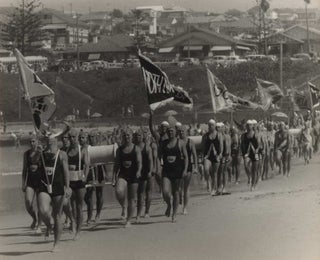 Item #CL185-62 [Surf Lifesavers’ March Past At Dee Why Beach, NSW]. Beverley Clifford,...