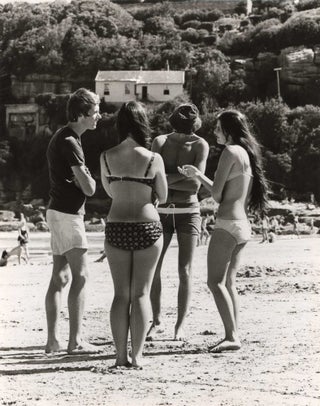 Item #CL185-66 [Teens At Freshwater Beach, NSW]. Beverley Clifford, active 1950s-1970s Aust