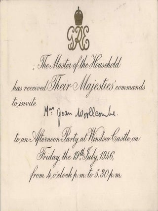 Ephemera From The Collection Of Lord Thomas Horder, Physician To The Royal Household Of The United Kingdom