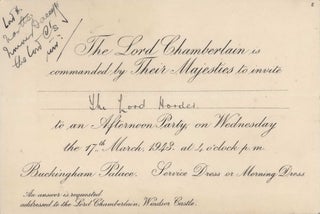 Ephemera From The Collection Of Lord Thomas Horder, Physician To The Royal Household Of The United Kingdom