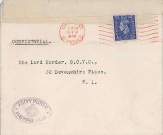 Ephemera From The Collection Of Lord Thomas Horder, Physician To The Royal Household Of The United Kingdom