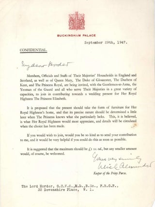 Ephemera From The Collection Of Lord Thomas Horder, Physician To The Royal Household Of The United Kingdom