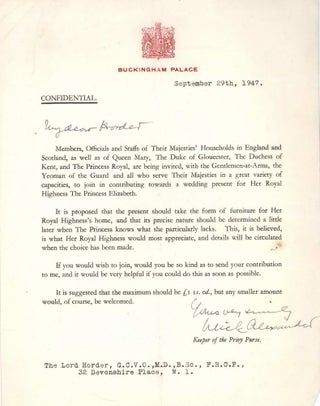 Ephemera From The Collection Of Lord Thomas Horder, Physician To The Royal Household Of The United Kingdom