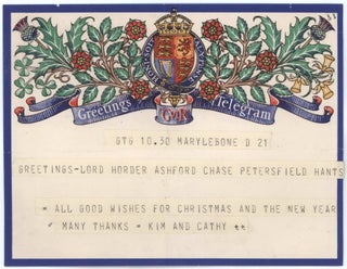 Ephemera From The Collection Of Lord Thomas Horder, Physician To The Royal Household Of The United Kingdom
