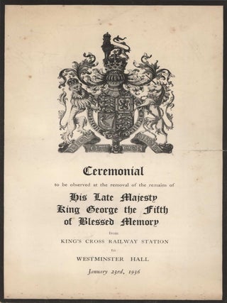 Ephemera From The Collection Of Lord Thomas Horder, Physician To The Royal Household Of The United Kingdom