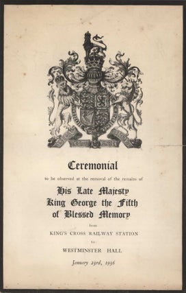 Ephemera From The Collection Of Lord Thomas Horder, Physician To The Royal Household Of The United Kingdom