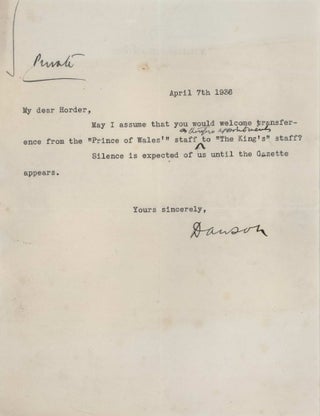 Ephemera From The Collection Of Lord Thomas Horder, Physician To The Royal Household Of The United Kingdom
